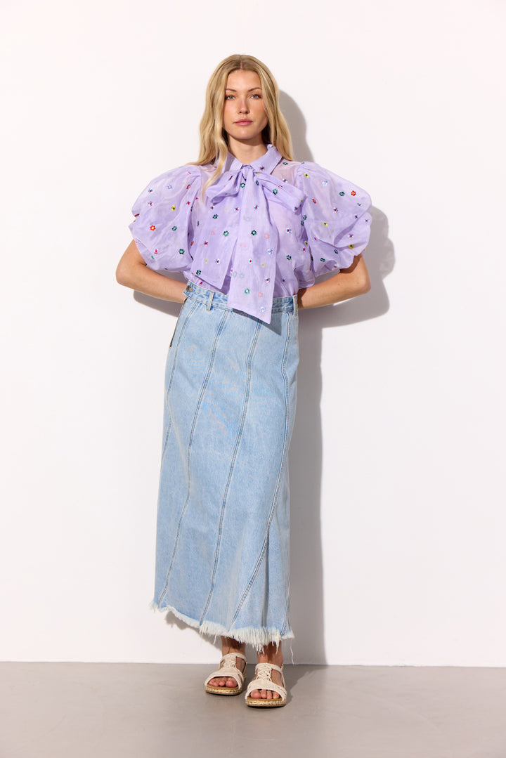 HUNKØN Lucia Shirt Skjorter Lavender