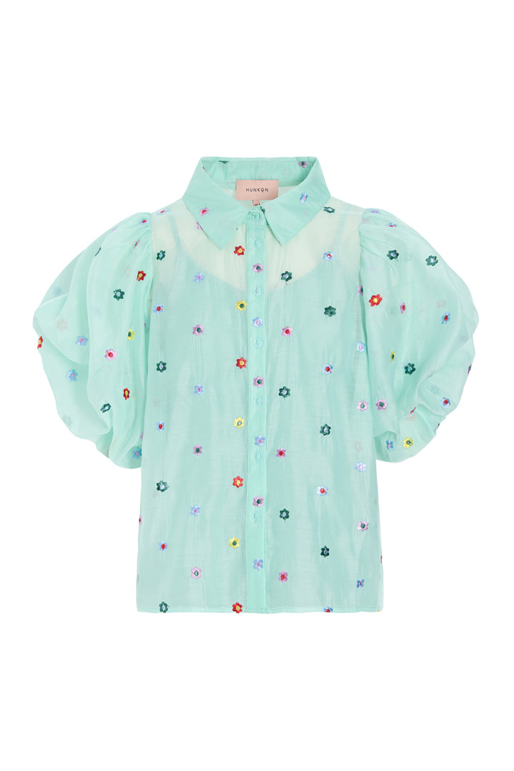 HUNKØN Lucia Shirt Skjorter Mint