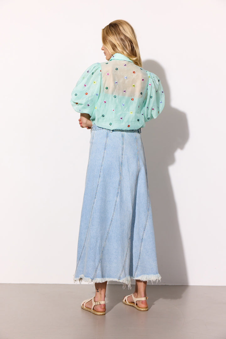 HUNKØN Lucia Shirt Skjorter Mint