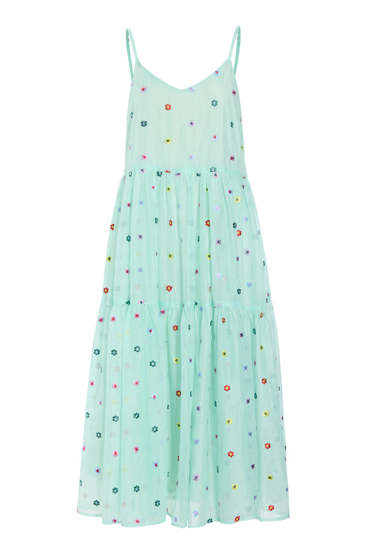 HUNKØN Lucia Strap Dress Kjoler Mint