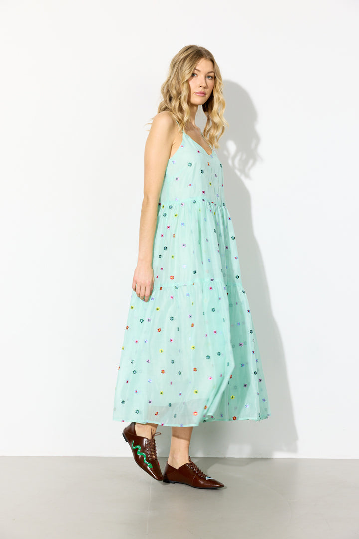 HUNKØN Lucia Strap Dress Kjoler Mint