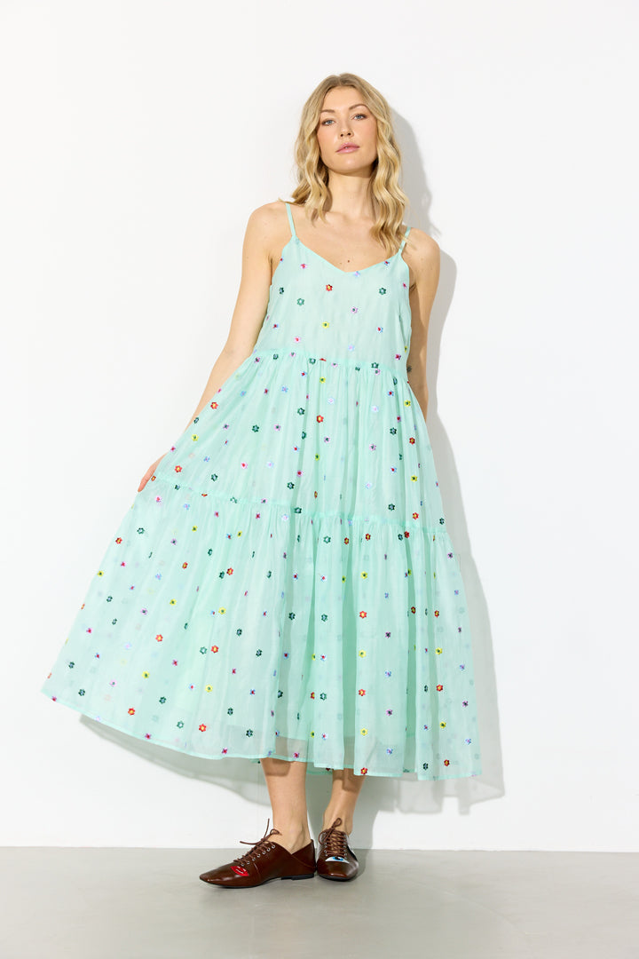 HUNKØN Lucia Strap Dress Kjoler Mint