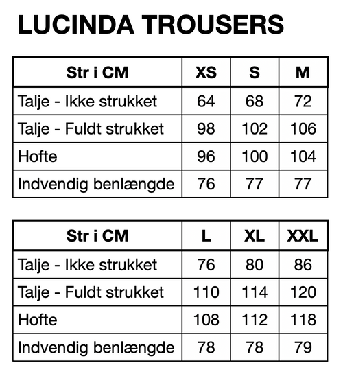 HUNKØN Lucinda Trousers Bukser Blue Striped