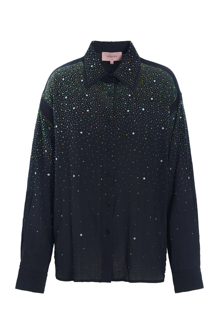 HUNKØN Lumina Shirt Skjorter Black