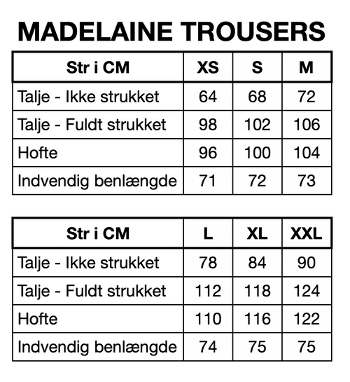 HUNKØN Madelaine Trousers Bukser Yellow Patchwork