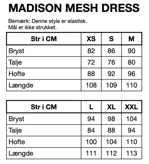 HUNKØN Madison Mesh Dress Kjoler Multiverse Art Print