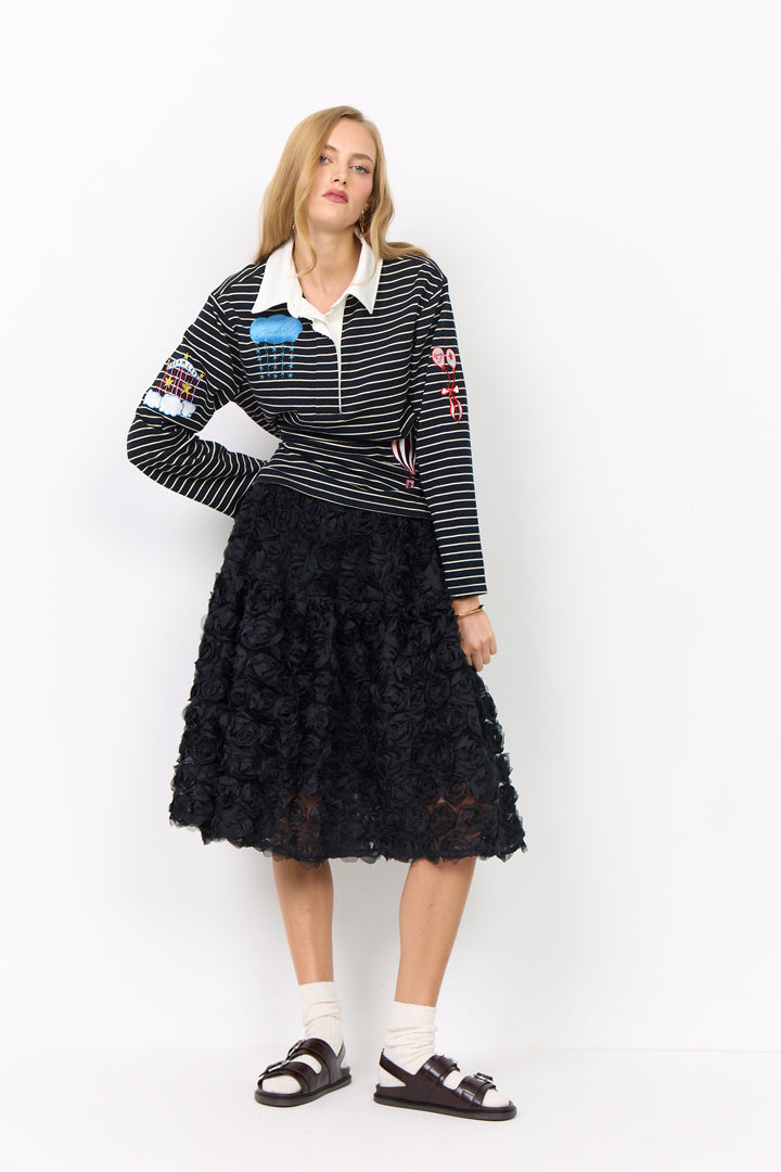 HUNKØN Marianne Skirt Nederdele Black