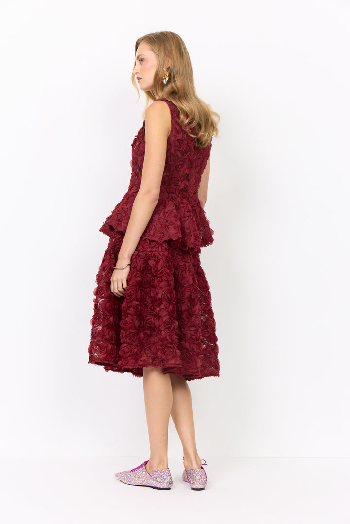 HUNKØN Marianne Skirt Nederdele Burgundy