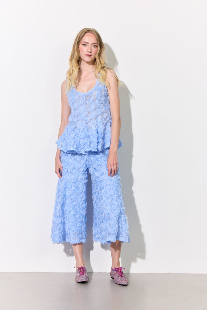 HUNKØN Marianne Trousers Bukser Blue
