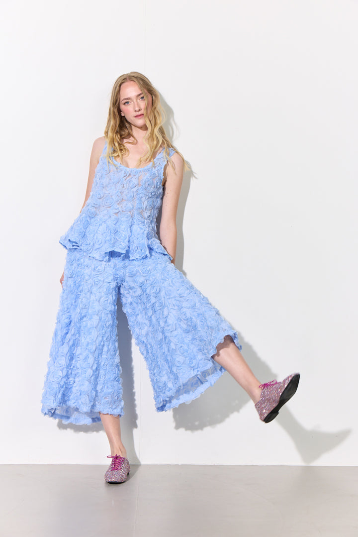 HUNKØN Marianne Trousers Bukser Blue