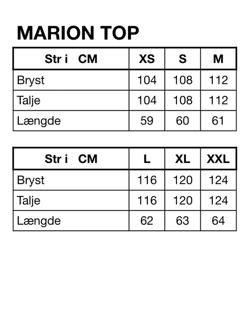 HUNKØN Marion Top Toppe Black