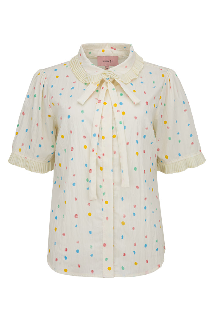 HUNKØN Martha Shirt Skjorter Cream