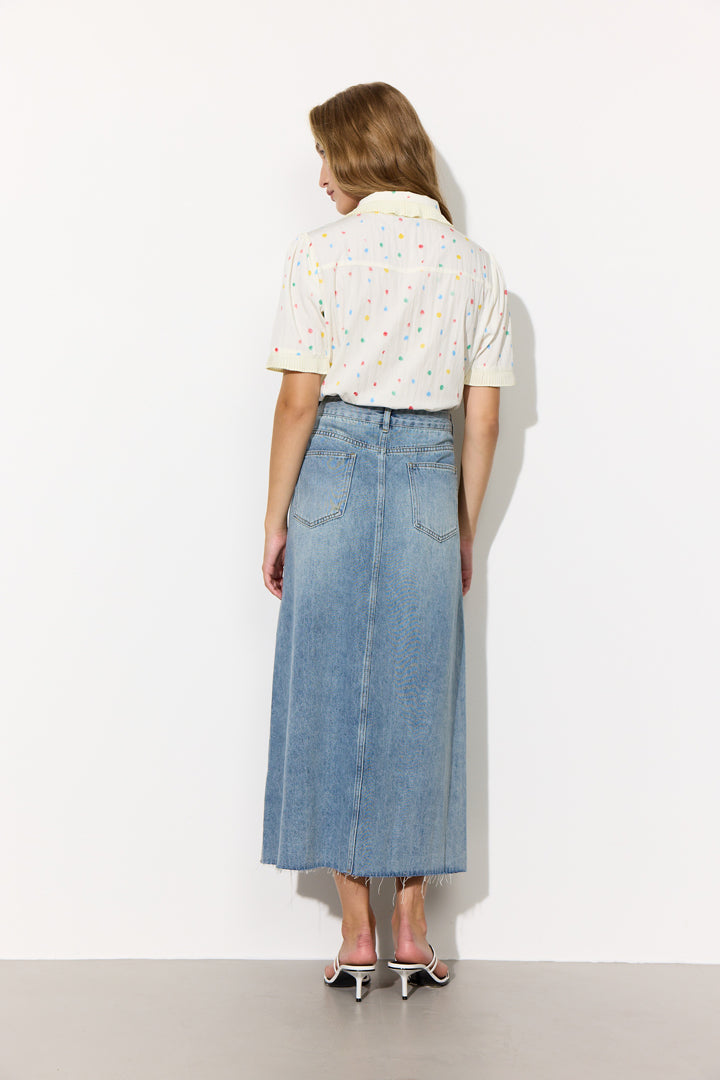 HUNKØN Martha Shirt Skjorter Cream