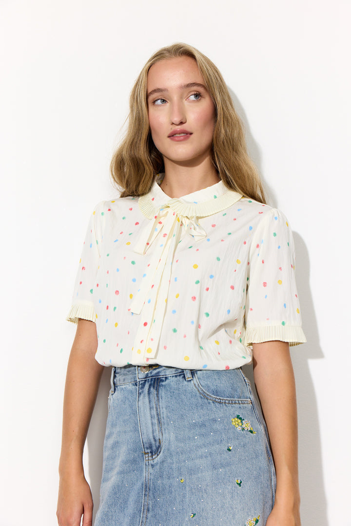 HUNKØN Martha Shirt Skjorter Cream