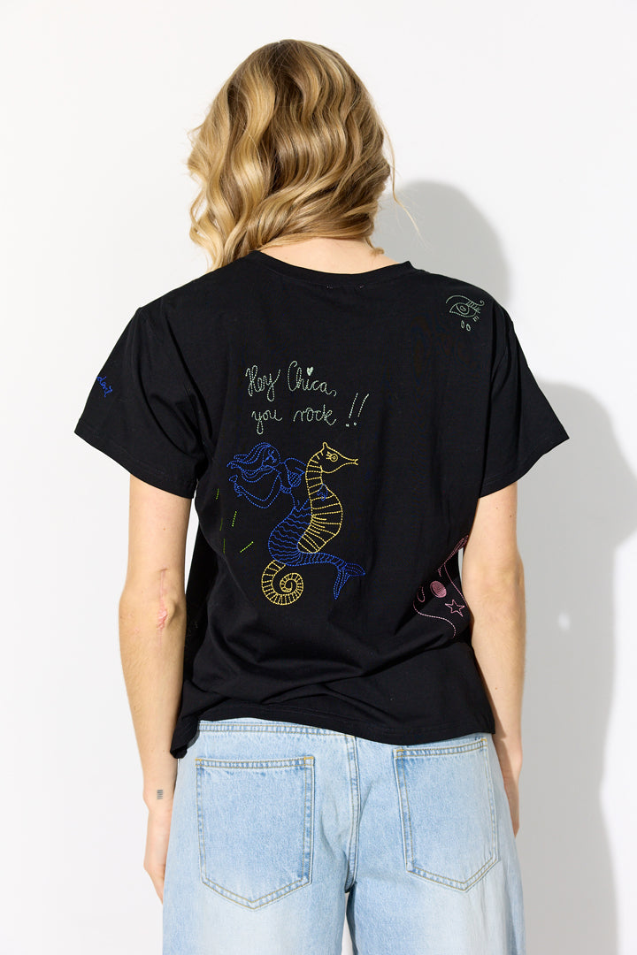 HUNKØN Mavis T-shirt T-shirts Black