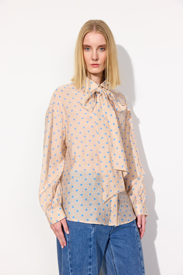 HUNKØN May Shirt Skjorter Cream
