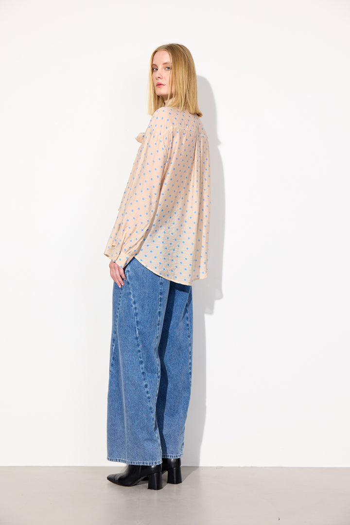 HUNKØN May Shirt Skjorter Cream
