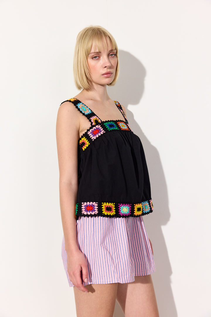 HUNKØN Millie Top Toppe Black