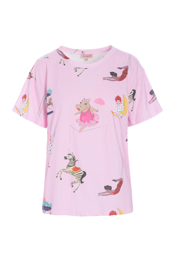 HUNKØN Mirage T-shirt T-shirts Pink Showstopper Art Print