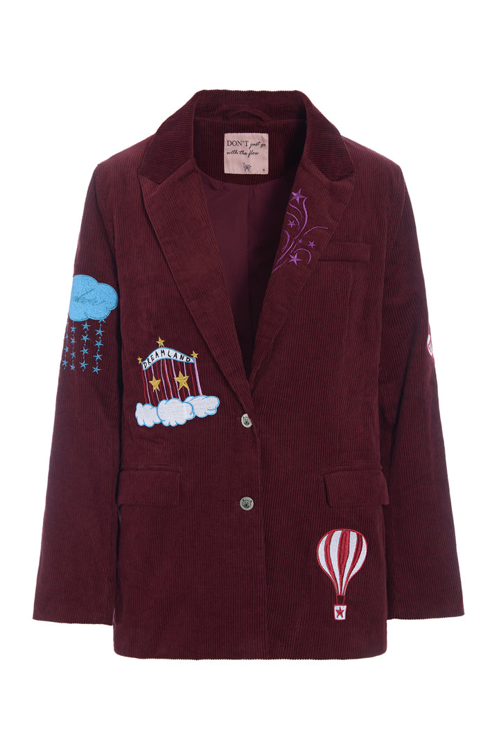 HUNKØN Nadine Blazer Jakker Burgundy