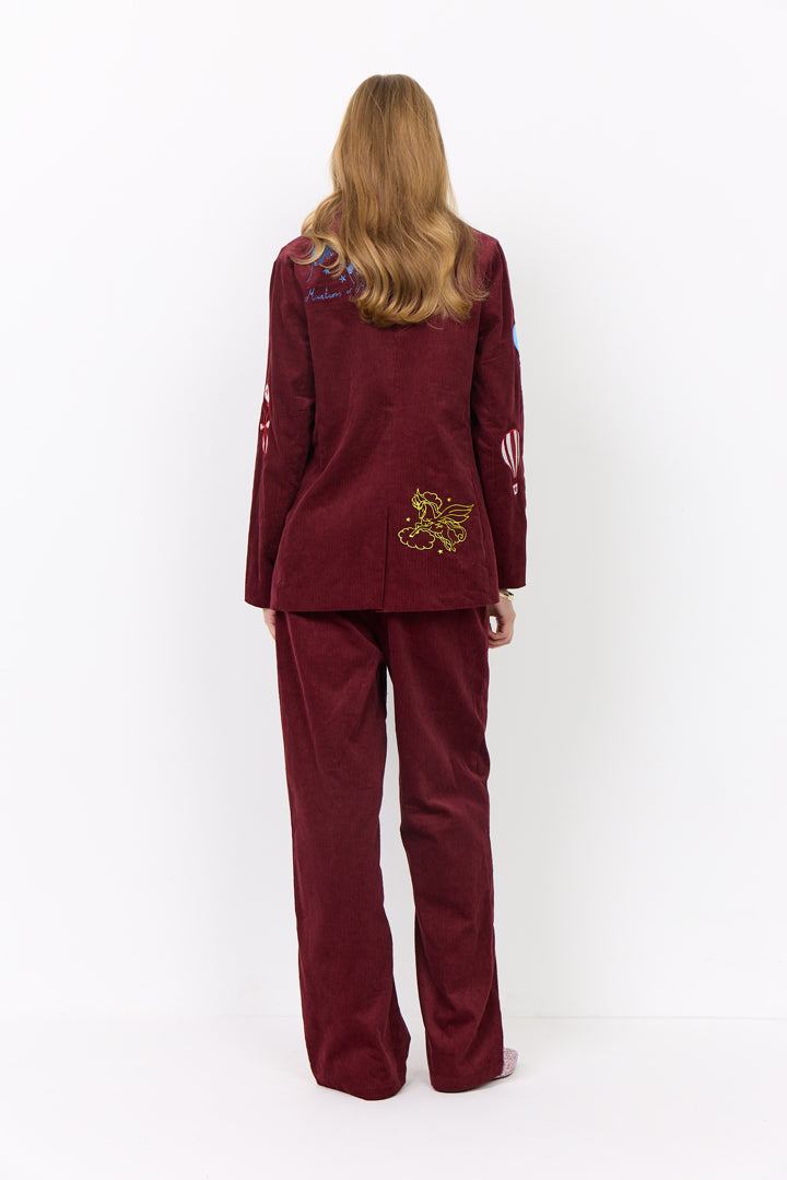 HUNKØN Nadine Blazer Jakker Burgundy