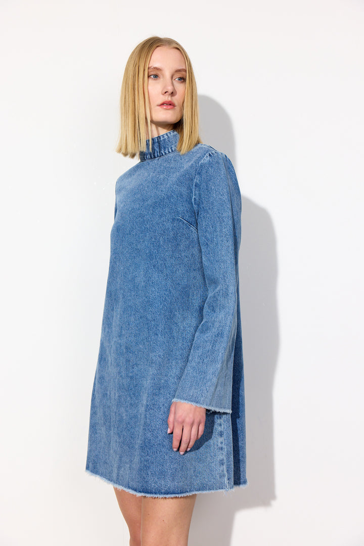HUNKØN Nala Denim Dress Kjoler Stonewash Denim