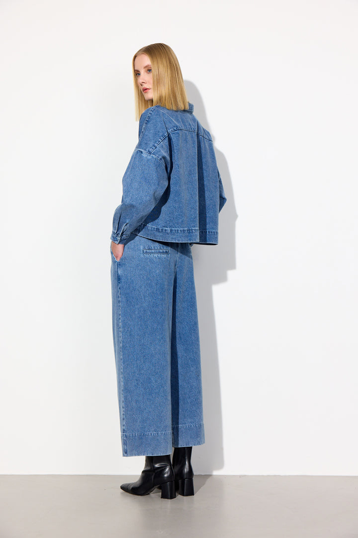 HUNKØN Nala Denim Shirt Skjorter Stonewash Denim