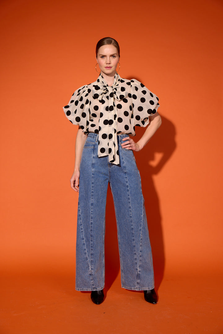 HUNKØN Nala Denim Trousers Bukser Stonewash Denim