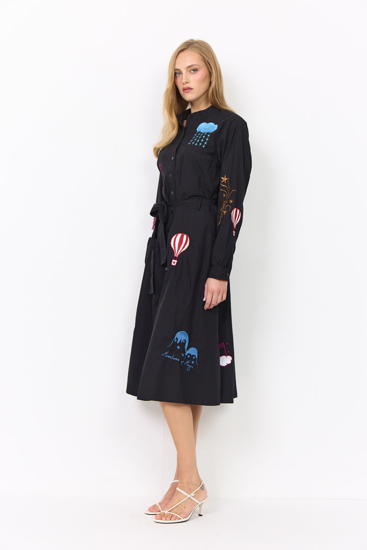 HUNKØN Nicole Dress Kjoler Black