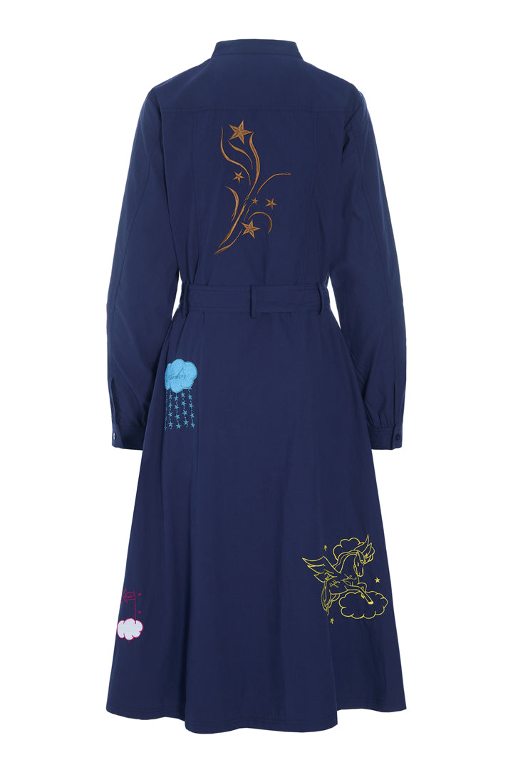 HUNKØN Nicole Dress Kjoler Navy