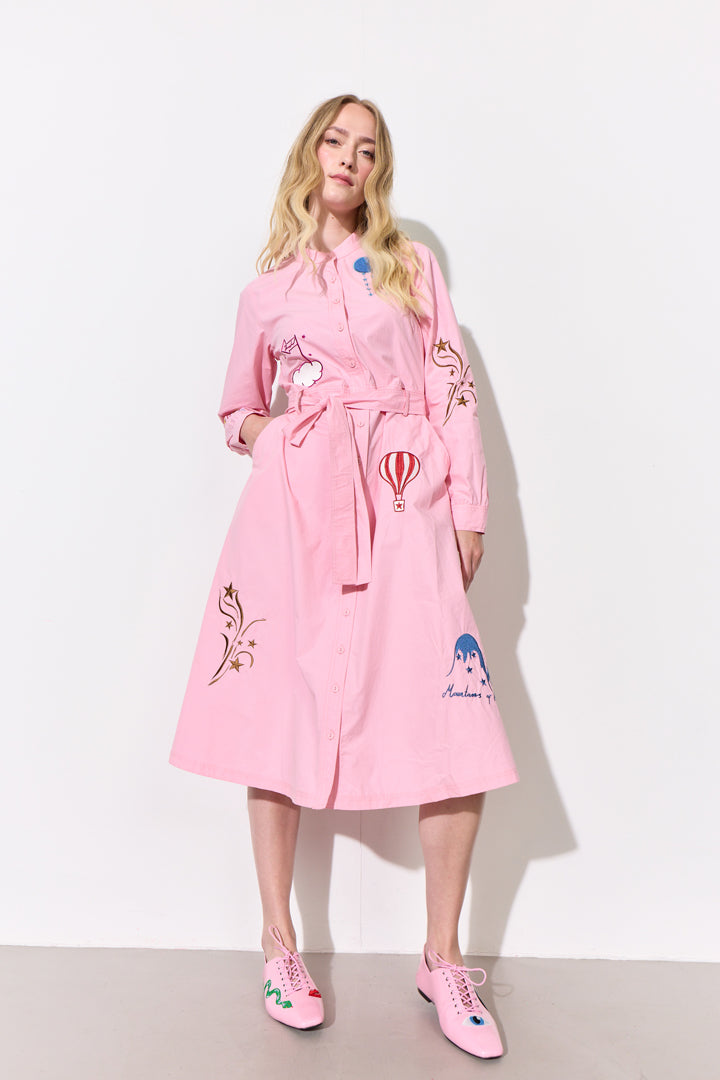 HUNKØN Nicole Dress Kjoler Pink