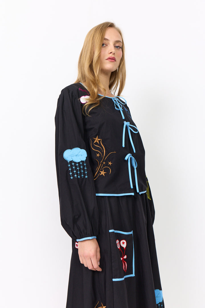 HUNKØN Nicole Shirt Skjorter Black