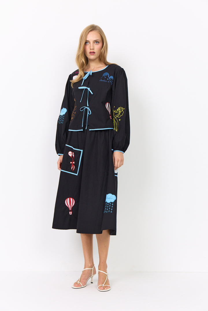 HUNKØN Nicole Shirt Skjorter Black