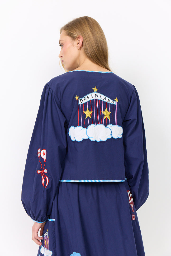 HUNKØN Nicole Shirt Skjorter Navy