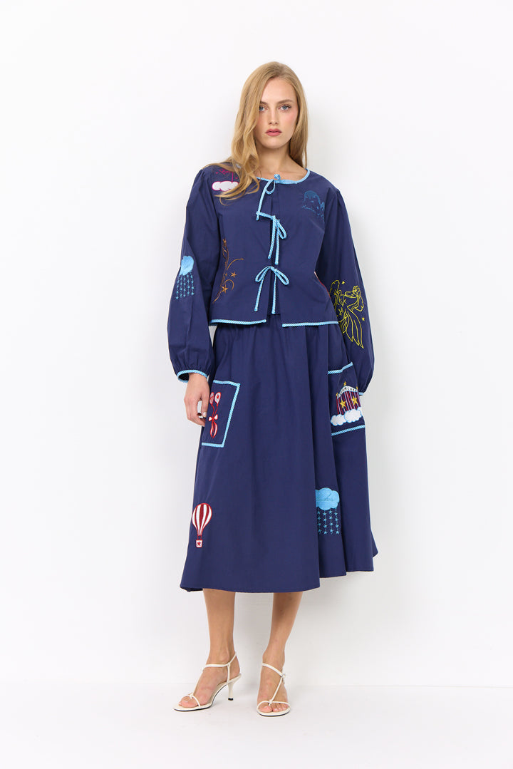 HUNKØN Nicole Shirt Skjorter Navy