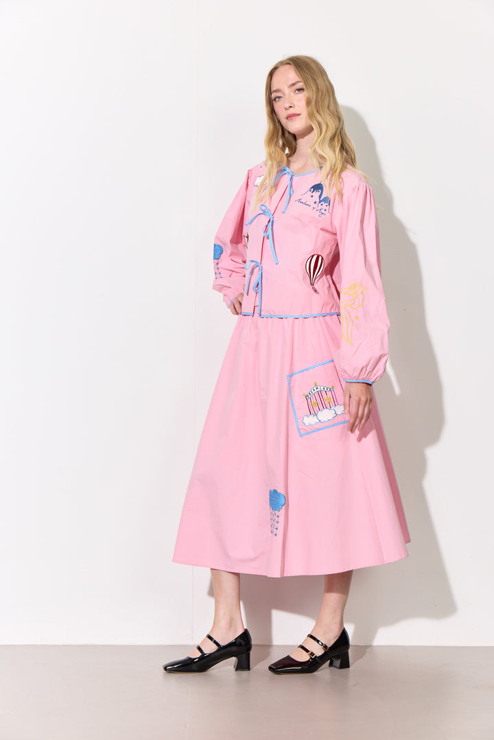 HUNKØN Nicole Shirt Skjorter Pink