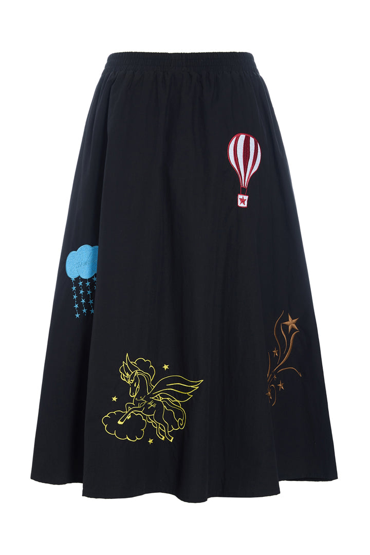 HUNKØN Nicole Skirt Nederdele Black