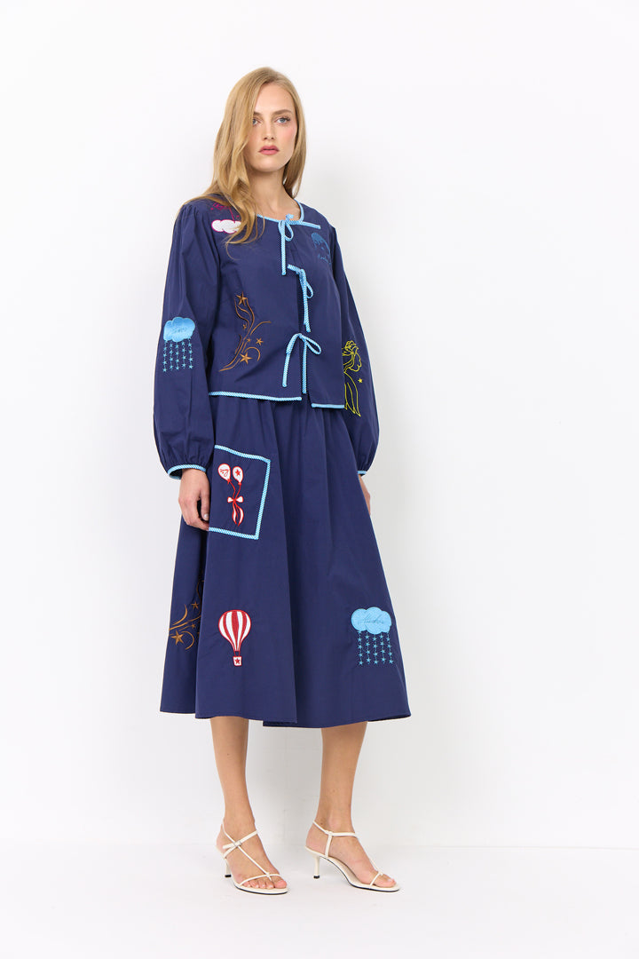HUNKØN Nicole Skirt Nederdele Navy