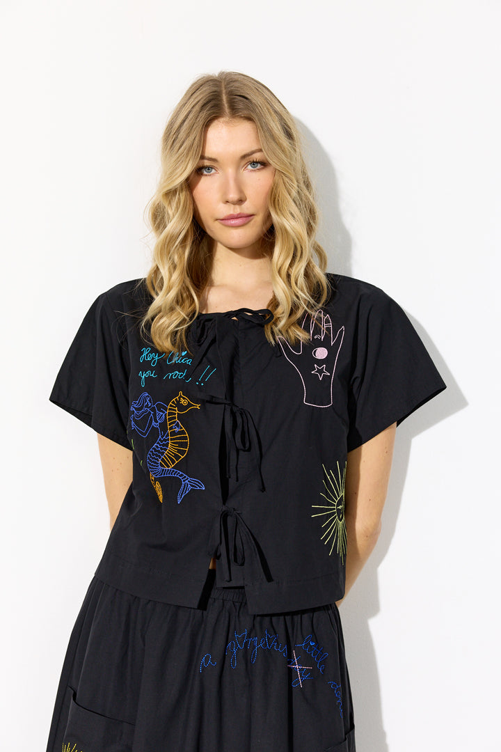 HUNKØN Nima Shirt Skjorter Black