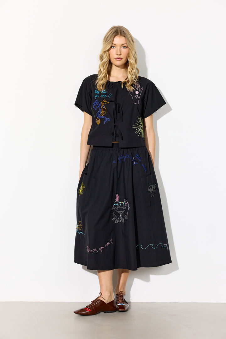 HUNKØN Nima Shirt Skjorter Black