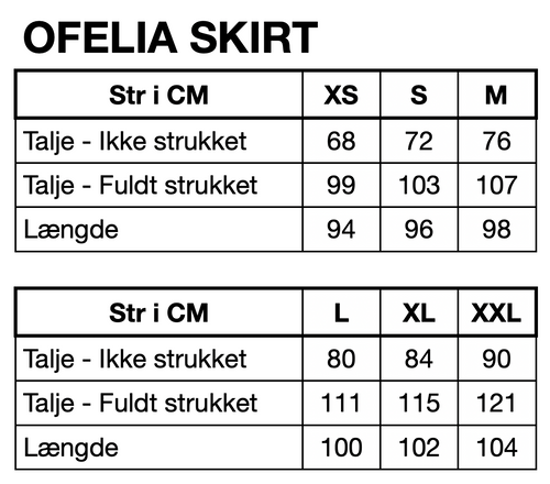 HUNKØN Ofelia Skirt Nederdele Black