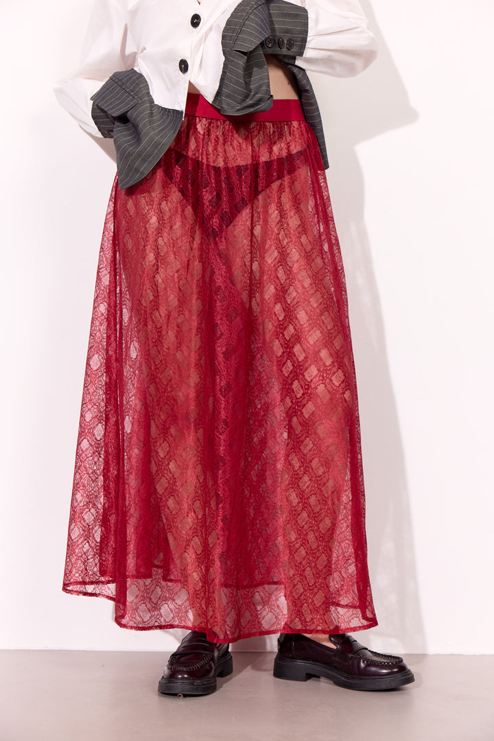 HUNKØN Ofelia Skirt Nederdele Zinfandel