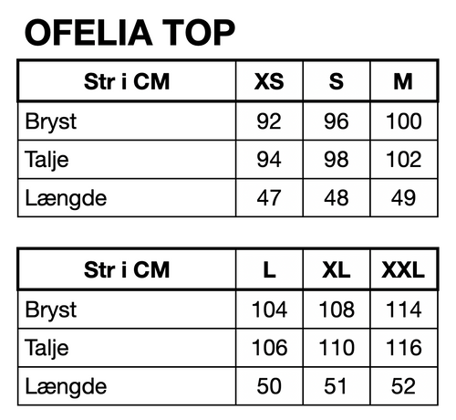 HUNKØN Ofelia Top Toppe Zinfandel