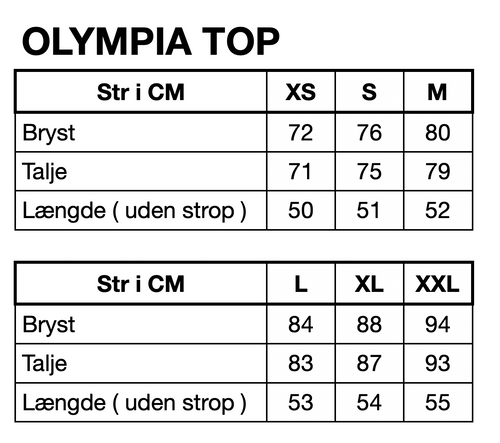 HUNKØN Olympia Top Toppe Black