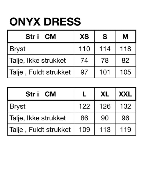 HUNKØN Onyx dress Kjoler Black