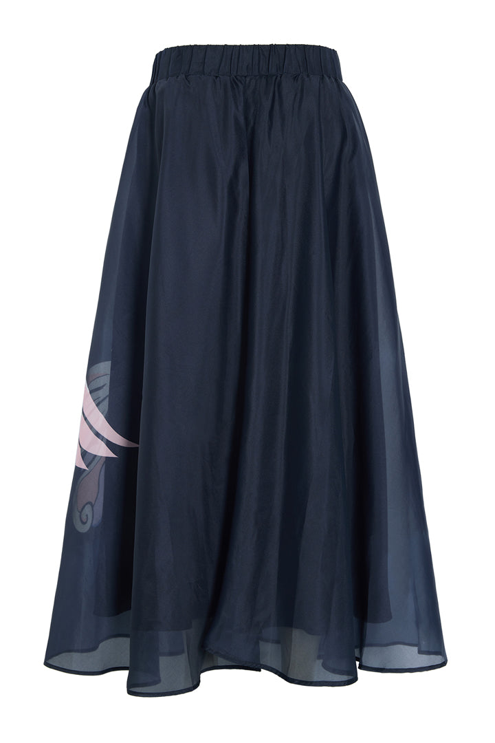 HUNKØN Pallas Long Skirt Nederdele Black Pony