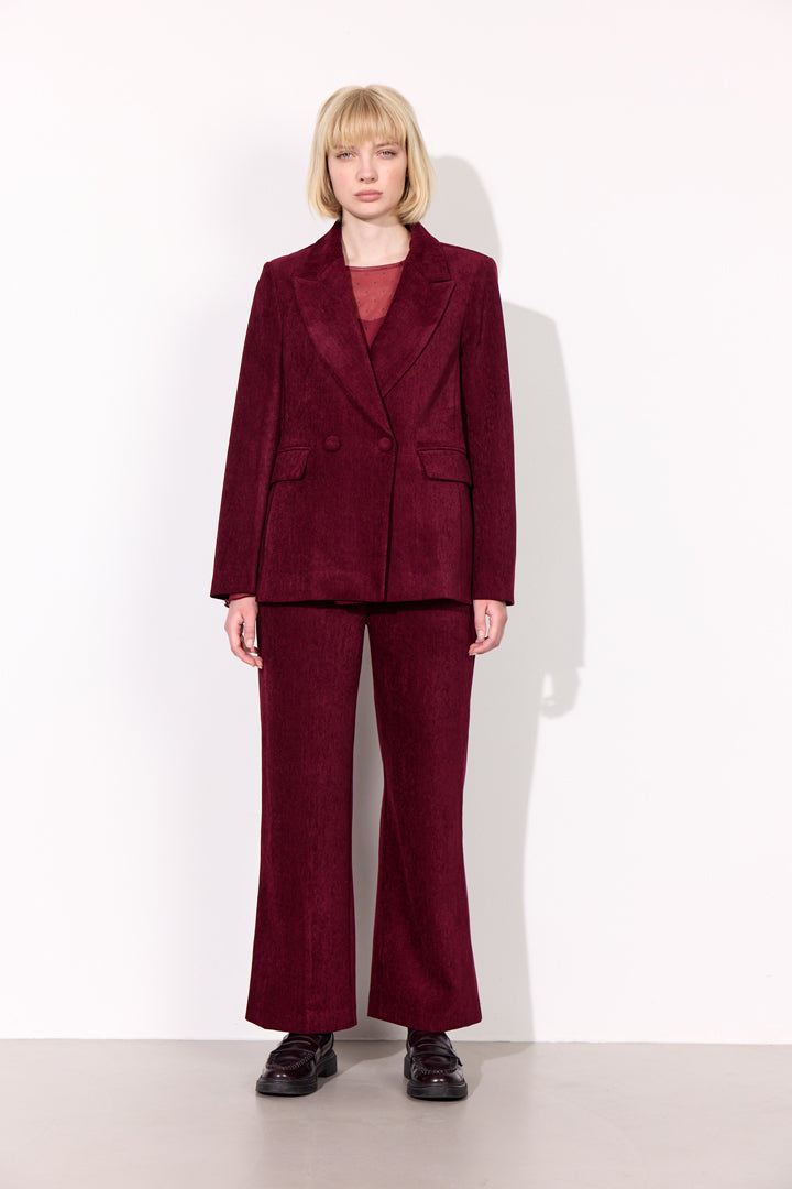 HUNKØN Petra Blazer Jakker Burgundy