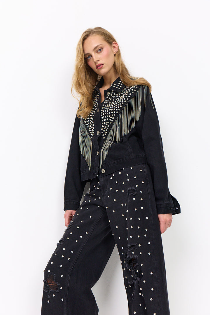 HUNKØN Priya Gem Jacket Jakker Black Denim
