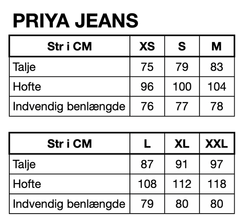 HUNKØN Priya Gem Jeans Bukser Black Denim