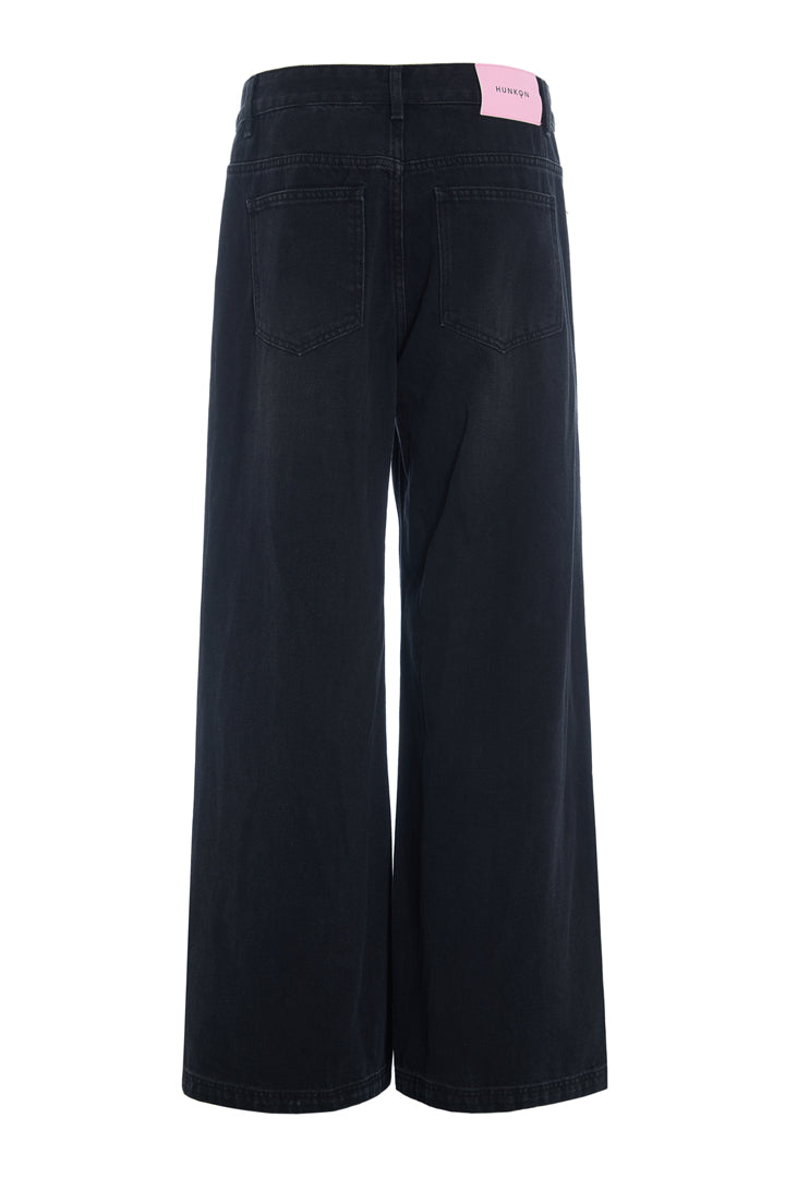 HUNKØN Priya Gem Jeans Bukser Black Denim